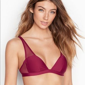 Victoria’s Secret Unlined Mesh Plunge Bralette